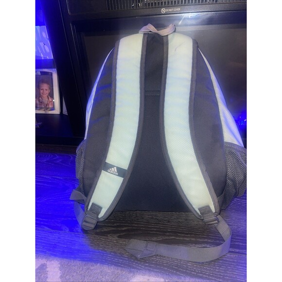 Adidas Mint Green Gray Backpack Unisex Multiple Pockets - Picture 5 of 16